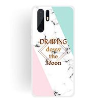 JUNXI Phone case Phone Cover Dreamcatcher Text Semi-Transparent TPU Marble Phone Case for Huawei P30 Pro Strong Quality and Durable