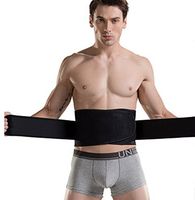 Johnnyhh Adjustable Waist Trimmer Belt for Men & Women,Blcak/L