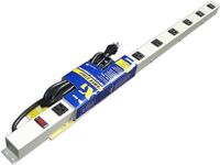 36 in 9 Outlet Metal Plug Strip, Beige