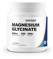 Nutricost Magnesium Glycinate Powder (500 Grams) (Unflavored)