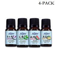 4 bottles Rose wormwood aromatherapy massage essential oil lavender ginger essential oil plant foot massage essential oil