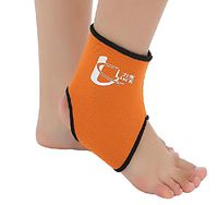 PANDA SUPERSTORE 1 Pcs Breathable Ankle Foot Brace Support Pad Free Size ORANGE