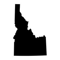 Idaho GEM State Boise Pride Decal Sticker - Black 5" Vinyl Decal for Cars, Macbooks, and Other Laptops