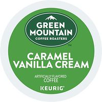 Green Mountain Coffee Roasters Caramel Vanilla Cream Keurig Single-Serve K-Cup pods, Light Roast Coffee, 72 Count