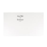 Blumberg Legal Size, Pebble Finish, Bright White, Engraved, Last Will and Testament Covers, 100 per Box