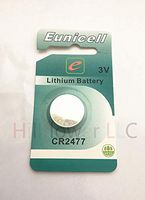 Hillflower 500 pcs CR2477 Card Blister 2477 BR2477 3V Long Duration Lithium Prime Battery with Hillflower Coupon