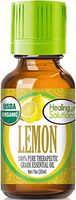 Organic Lemon Essential Oil (100% Pure - USDA Certified Organic) Best Therapeutic Grade Essential Oil - 30ml