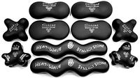 Advanced (Original Matte Black)(Set of 10) Synergy Stone Hot Stone Massage Tools - Pro Kit for Full Body Massage - Relaxing and Therapeutic Deep Heat - Free YouTube Training Videos