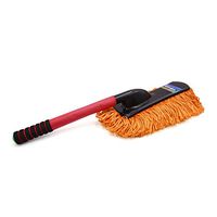 uxcell 18" Length Handle Car Vehicle Duster Wash Brush Wax Mop Cleaning Tool Yellow