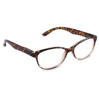 Inner Vision Women's Reading Glasses w/Spring Hinges & Case - (1.0 x Magnification) - Brown Tortoise