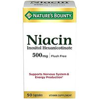 Nature's Bounty Niacin 500 mg Capsules Flush Free 50 ea