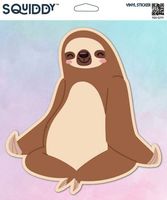 Squiddy Sloth Meditating - Vinyl Sticker for Car, Laptop, Notebook (5" Tall)
