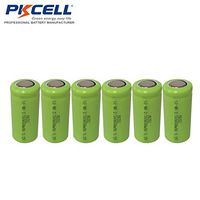 NIMH 2/3AA Rechargeable Battery 1.2V 650mah,Pack of 6pc