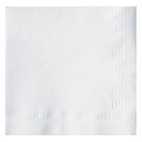 Hoffmaster 010102 Premium Beverage Napkin, Greek Key Embossed, 3-Ply, 1/4 Fold, 10" Length x 10" Width, White (Case of 800)