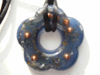 Indigo Blue PF-6 Necklace Orgone Generator Energy Accumulator 528Hz/7.83Hz/Advance Harmonics Many Beautiful Ingredients and Colors!! (Power Flower, Indigo Blue PF-6)