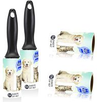 Lint Roller Pet Hair Remover 4 Pack - Extra Sticky Lint Rollers Refill for Clothes, Car Seats, Food Particles and etc.