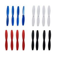 Anbee 4 Colors Propellers Props Combo for Parrot Minidrones Rolling Spider, Airborne Cargo & Night Drone, Hydrofoil Drone, Mambo FPV, Swing Drone (Colors: Blue/Red/White/Black)