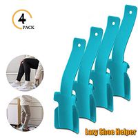 Lazy Shoe Helper, Portable Sock Slider,Newest Portable Shoes Lifting Helper, Portable Shoe Lifting Helper for Men Women and Kids,Easy on Easy Off, One Size Fits for All Shoes (Blue)