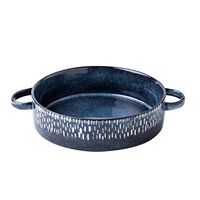 BBSEQ Ceramic baking tray tableware ear tray, cheese plate, oven special baking tray Western dish oven baking bowl