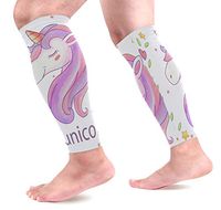 LEVEIS Elegant Unicorn Calf Compression Sleeves 1 Pair, Leg Performance Support for Shin Splint Calf Pain Relief Men & Women Guards Sleeves for Running Cycling
