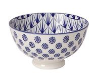 Now Designs Stamped Bowl Blue Dots 4 inch (5042020)