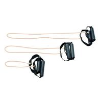 CanDo Exercise Tubing with Handles Full Body Set, Tan, 18/36/48 Inch