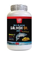 Brain Health Supplement Omega - Wild Alaskan Salmon Oil 2000MG - Full Range - Omega 3 Fish Oil Weight Loss - 1 Bottle 180 Softgels