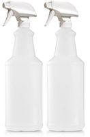 BAR5F Empty Plastic Spray Bottles 32 oz. for Cleaning and Chemical Solution, Leak Proof with Adjustable Head Sprayer from Fine to Stream, Made in USA, (Pack of 2)