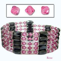 Accents Kingdom Magnetic Hematite Necklace Bracelet Made with Swarovski Crystals R