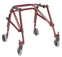 Inspired by Drive Nimbo 2G Lightweight Posterior Walker, Castle Red, Small
