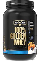 Maxler 100% Golden Whey Protein - 25g of Premium Whey Protein Powder per Serving - Pre, Post & Intra Workout - Fast-Absorbing Whey Hydrolysate, Isolate & Concentrate Blend - Blueberry Muffin 2 lbs