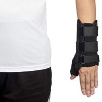 Thumb & Wrist Spica Splint, Thumb Wrist Support Brace Adjustable Wrist Guards Immobilizer Splint for Carpal Tunnel, Arthritis, Tendonitis, Sprain and Strain-Left - M
