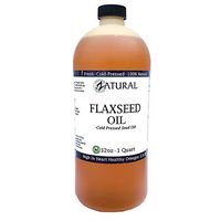FlaxSeed Oil - 100% Pure Flax Seed Oil - 0 Additives - 0 Fillers - Cold Pressed - Unrefined (32 Ounce)