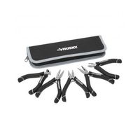 Husky 1052 Mini Pliers Variety Set for Electrical and Maintenance Applications (Set of 5, Zippered Pouch Included)
