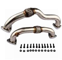 MOSTPLUS Turbocharger Up Pipe For 2008 2009 2010 FORD F-250 F350 F-350 F-450 Super Duty 6.4L V8 679-007 679-008 Powerstroke Diesel