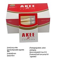 Disposable Cigarette Filters, Cigarette Filter Tips Holders, Anti Tar Filter Tips, Best Gift, 5 Boxes - 100 Filter Tips - Double Loop Filtering - 4.8Mm