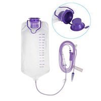 Denshine 1200ML Disposable Enteral Nutrition Bag, Gravity Feeding Bag/Enteral Delivery Gravity Bag Set