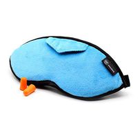 Wild Essentials Opulence Micro Plush Sleep Mask with Soft Foam Earplugs (Breezy Blue)