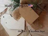 4 Inch Wooden Gift Tags (10 Count, Blank)