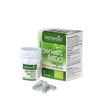 High Quality Vegan Probiotic Genesis Bifido Organic 14 caps 240mg-lactose free, gluten free, soy free, exclusively for vegans and vegetarians