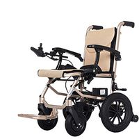 Cajolg Lightweight Folding Electric Wheelchair,360 ° Joystick Lithium Battery Power Transport Wheelchair Chair, Electric Wheelchairs for Adults Elderly, Rollator Walker with Seat