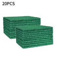 Famlhewo 20PCS Sponge Wipe Cleaning Towel Dish Cloth Emery Cleaning Sponge Kitchen Degreasing (15 * 10 cm, Green)
