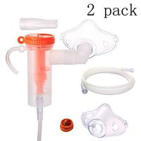 wangdongmei 2 Pack Compact Vaporizer Compressor Kit for Kids and Adults,Inhaler Kit Breathing Treatment Machine Parts Accessories,Suit for Home-Using and Traveling