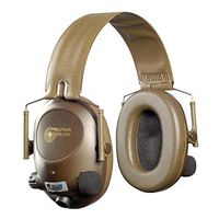 3M Peltor Soundtrap Slimline Electronic Headset Olive Green - Headband Model