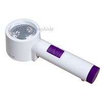 5X LED Illuminated Hand Held Stand Magnifier 2.4 Inch Lens