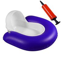 GHzzY Inflatable Bed Pans for Paralysis & Bedridden People - Washable Portable Bedpan for Man and Woman with Air Pump(Blue)
