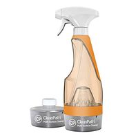 CleanPath Premium Multi-Surface Cleaner Kit - Reusable Spray Bottle + 2 Refill Pods, Makes 12 Bottles/168 oz. (Bee Spring Scent, Orange)