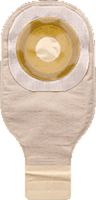 Hollister Premier One-Piece Drainable Pouch with Pre-Cut Flat Flextend Skin Barrier, Two Sided ComfortWear Panel, Lock N Roll Microseal Closure and Tape Border 1" Stoma Opening (Box of 10 Each)