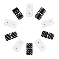 Reusable Self-Adhesive Replacement Snap Electrode Gel Pads for MASTOGO Abs Toning Training Belt 10 Pieces