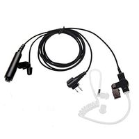 Semoic 3 Wire Pro Covert Acoustic Tube Earpiece Headset Mic for Radio 2Pin Cls1110 Cls1410 Cls1413 Cls1450 Cls1450C Etc